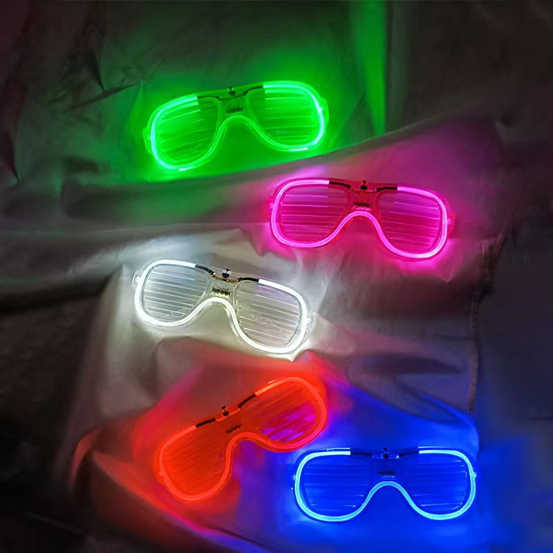 Glowing Glasses Bouncer Birthday Party Bar Cheer Props Stall Toys