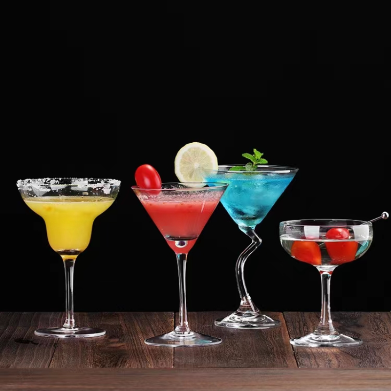 180ML Large Capacity Creative Cocktail Glass,Crystal Martini Glasses for Bar