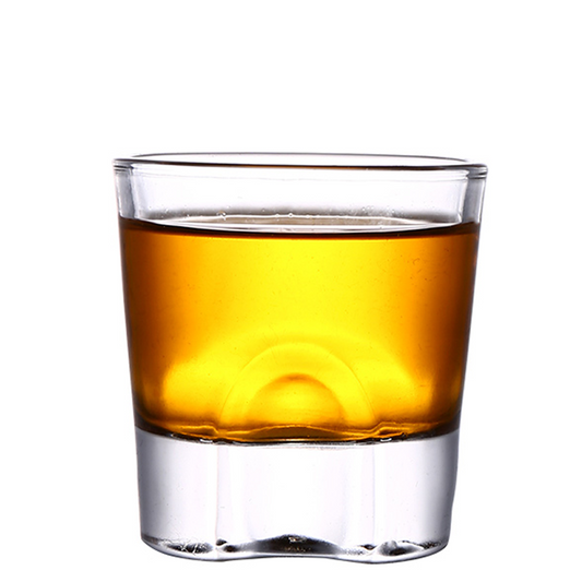 Tempered Glass Beer Mug Commercial KTV Bar Thickened Printing Finger Cup Tea Cup Drop-Resistant Whisky Foreign Wine Cup