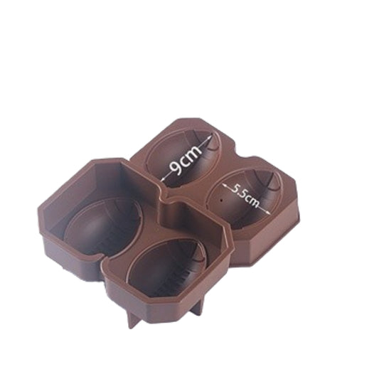 Rugby Type Food Grade Silicone ice tray mold,Whiskey Ice Ball Mold, Silicone Ice Ball Maker Mold Lid