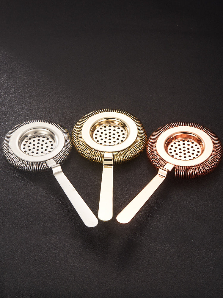 European-Style Hawthorne Retro Ice Filter Angle Filter Leaking Mesh Filter Stirring Cup with Ice Separator