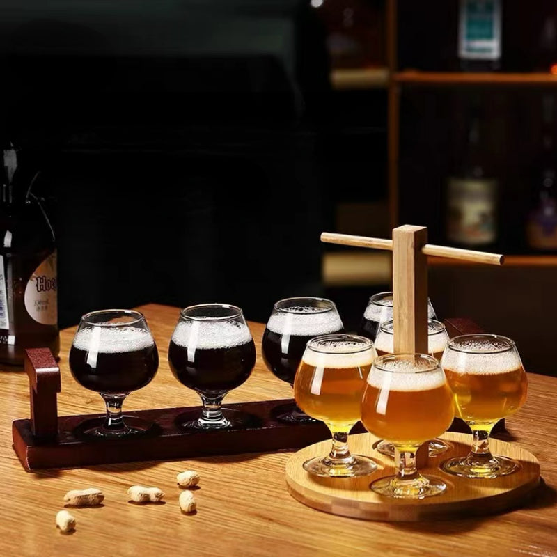 Craft Beer Mug Commercial Round Wooden Cup Holder