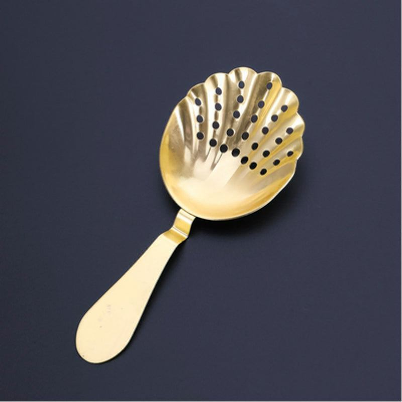 Bartending Shell Ice Filter Stainless Steel Julip Ice Filter Mesh Ice Filter Net Spoon Stirring Cup Filter