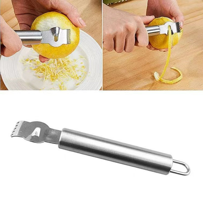 Stainless Steel Lemon Pump Manual Fruit Peeler Multi-Function Tool