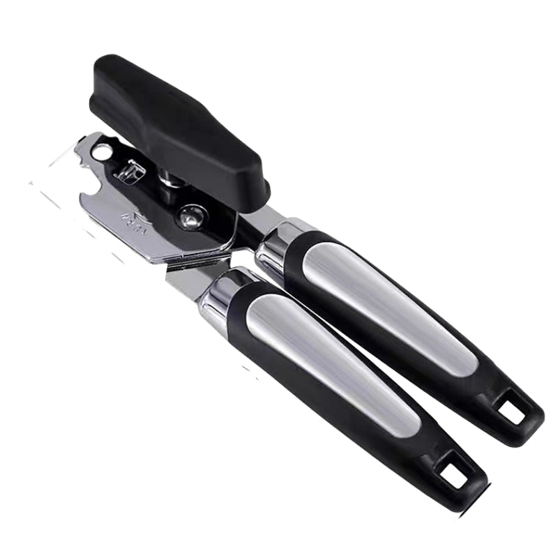 High Quality Opener Multifunctional Stainless Steel  Opener Manual Can Opener with Black Handle