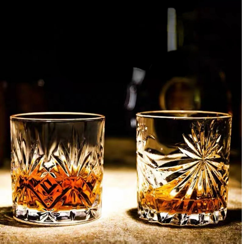 Lead-free Glass Delicate Bar Glassware Thicken Crystal Rocks Glass Whiskey Glass