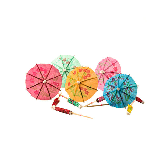 Small Umbrella Sign Flower Paper Umbrella Sign Cocktail Sign Fruit Umbrella Sign Cake Creative Decoration Sign