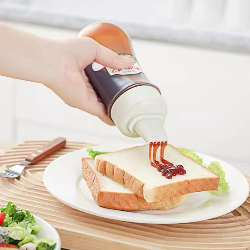 Five-hole Sauce Bottle-Professional  Lemon Juice Chocolate Sauce Juice Squeeze Bottle Food-grade Squeeze Bottle