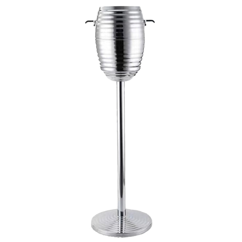Hotel Restaurant Supplies Stainless Steel Ice Bucket Champagne Bucket Silver Large Metal Ice Bucket with Stand
