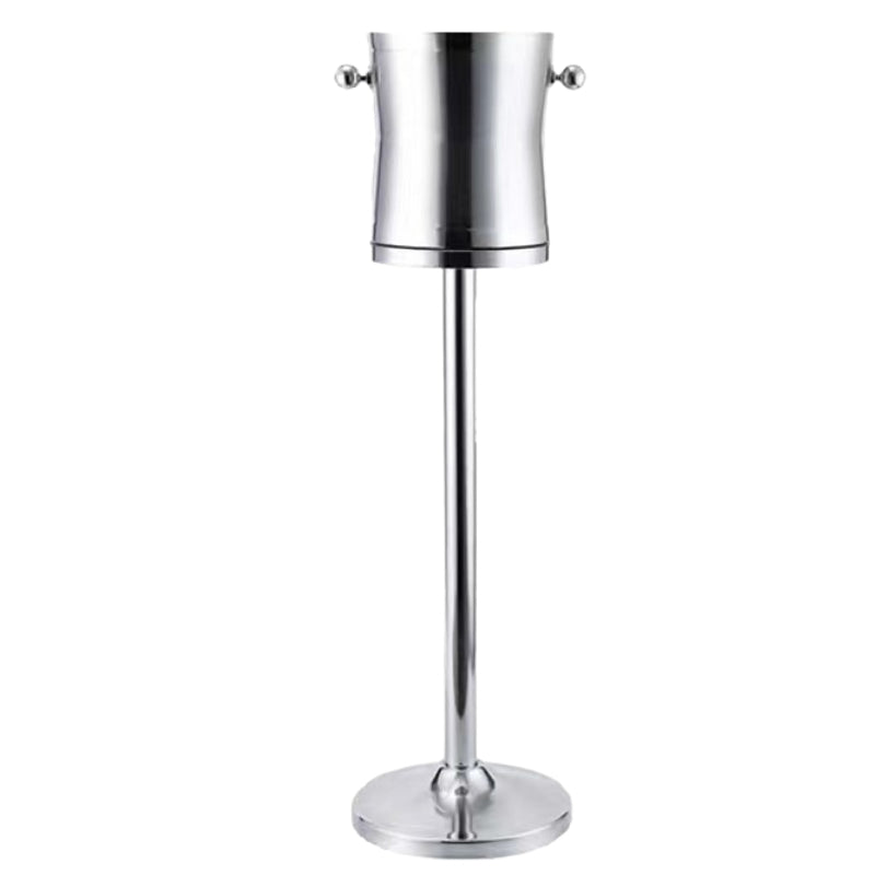 Metal High Quality Double Wall Ice Bucket with Stand for Bar Party