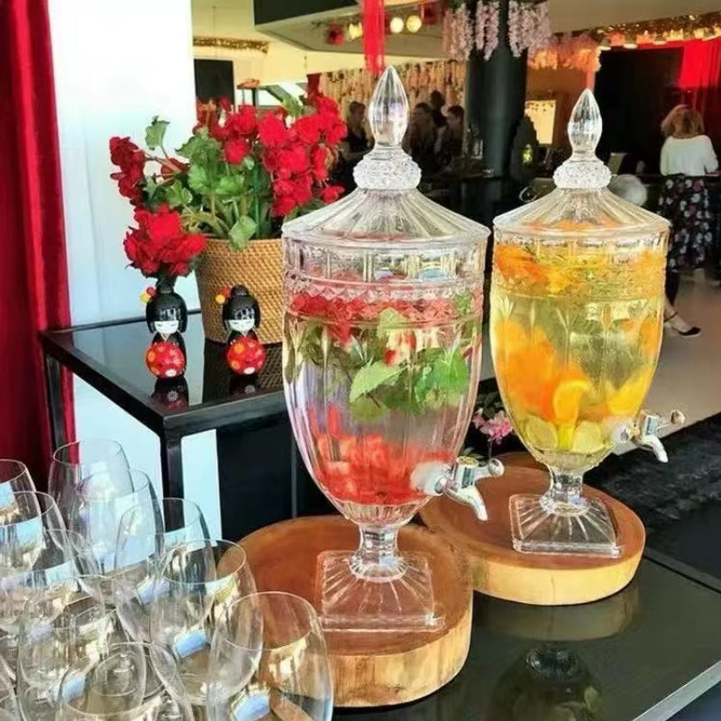 Multi Functional Glass Wine Dispenser Beverage Dispenser Home Usage