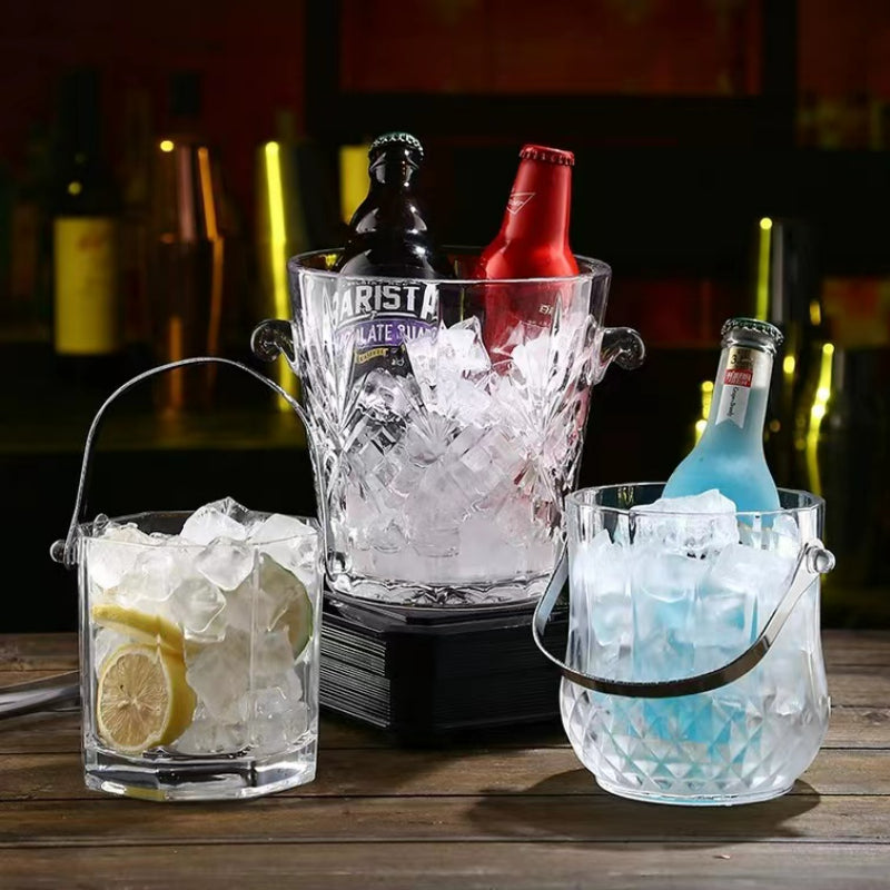 Acrylic Octagon Ice Bucket High Value Commercial Ice Bucket for Bar