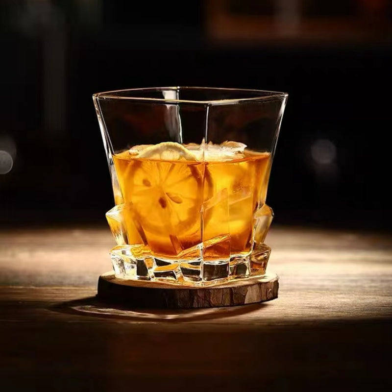 Premium Custom Logo Old Fashioned Crystal Wine Whiskey Racks Glasses Cup