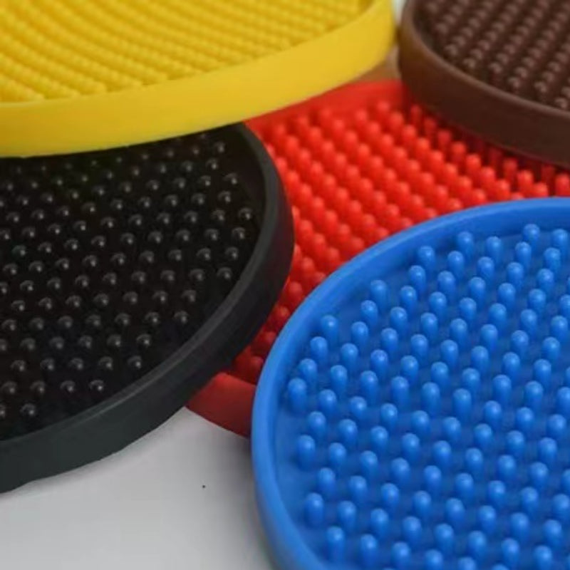 Silicone Beer Coasters Tea Cup Circle Coasters Silicone Drinks Coasters