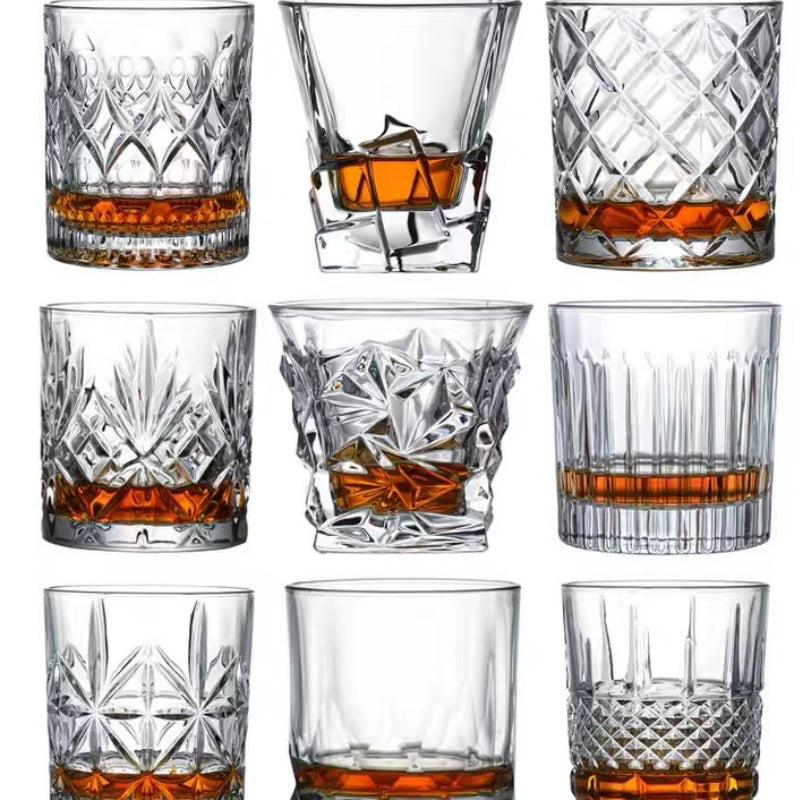 320ML New Diamond Shaped Whiskey Glass Cup Crystal Glass Whisky Cup