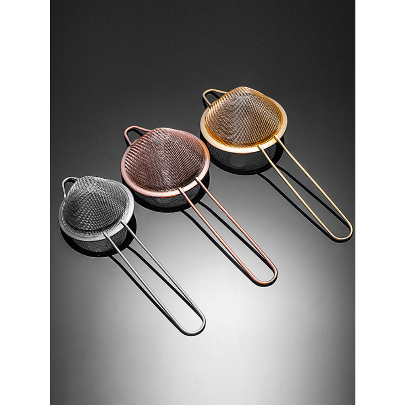Stainless Steel Bar Cocktail Strainer - 9"/23cm Fine Mesh Strainer Conical Food Strainer with Handle