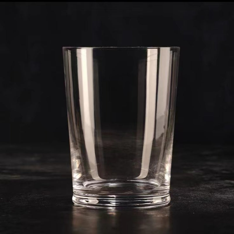 350ML-Hand Blown Etched Heavy Base Crystal Whiskey Glass