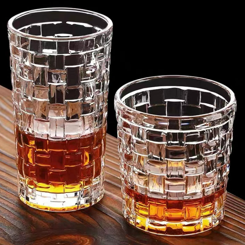 Lead-free Glass Crystal Transparent Wine Whiskey Glass Cup Vintage Glass Mug