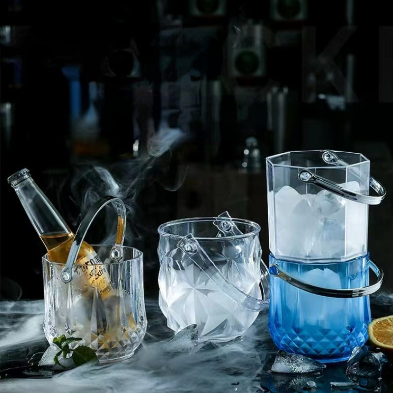 Home Commercial Acrylic Diamond Ice Bucket for Bar