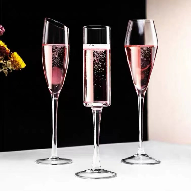 Crystal Lead-free Hand Blown Champagne Glasses  Red Wine Goblet