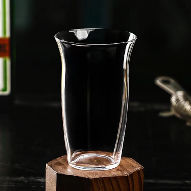 Fashion Design Drinking Glasses,Crystal Clear Whiskey Glass for Water,Juice,Milk,Cocktails, Beer