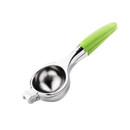 Stainless Steel Lemon Squeeze with Non-Slip Silicone Handle, Large Capacity Orange Citrus Manual Juicer