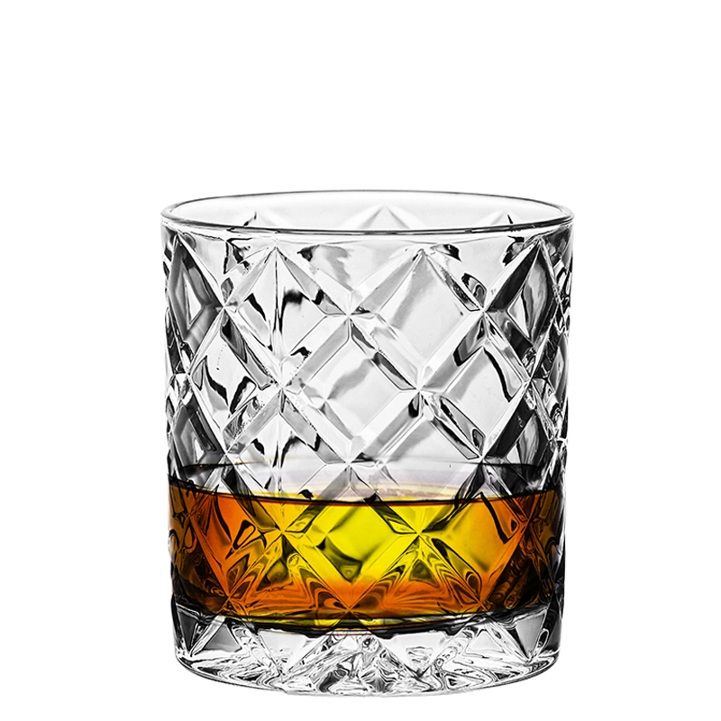 320ML New Diamond Shaped Whiskey Glass Cup Crystal Glass Whisky Cup