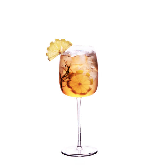 Transparent Goblet Wine Glass Bubble Cocktail Glass