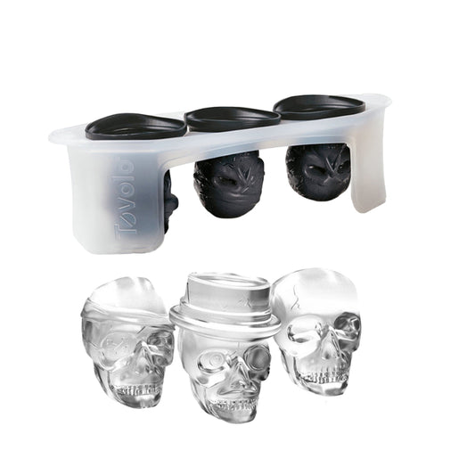 Skull Ice Mold Tray, Super Flexible High Grade Silicone Ice Cube Molds