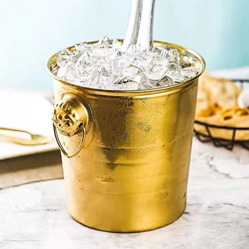 3L/5L/7L Tiger Shaped Ice Bucket Stainless Steel Bucket Wine Ice Bucket