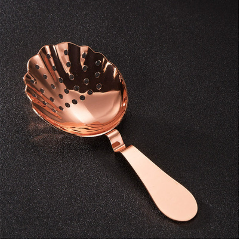 Bartending Shell Ice Filter Stainless Steel Julip Ice Filter Mesh Ice Filter Net Spoon Stirring Cup Filter
