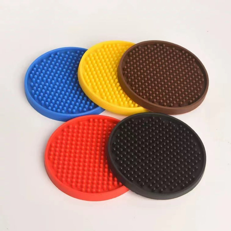 Silicone Beer Coasters Tea Cup Circle Coasters Silicone Drinks Coasters