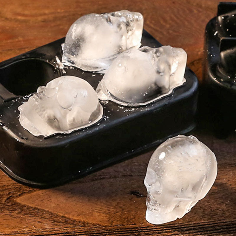 Skull Ice Cube Tray Ice Hockey Mold Silicone Ice Mold Whisky Ice Cube