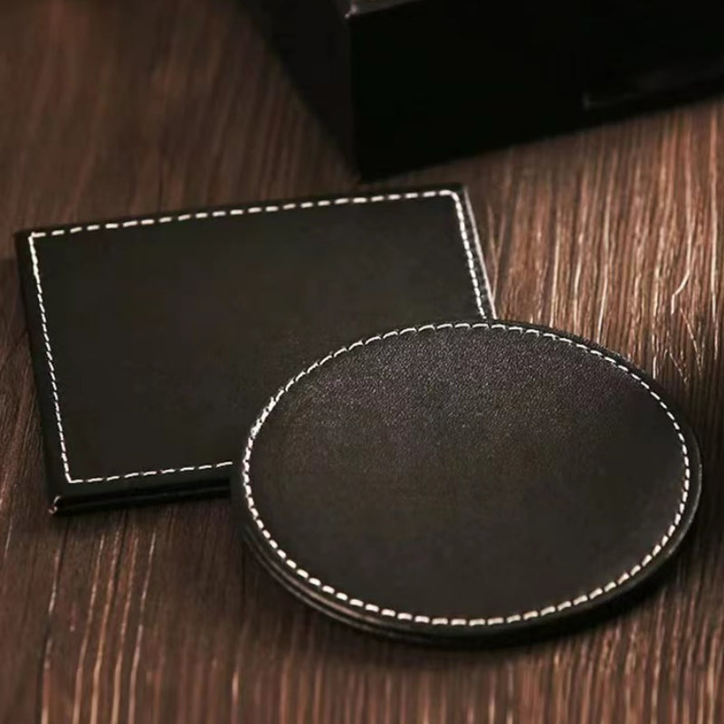 High Quality Coasters Coffee Tea Cup Leather Coasters for Drinks