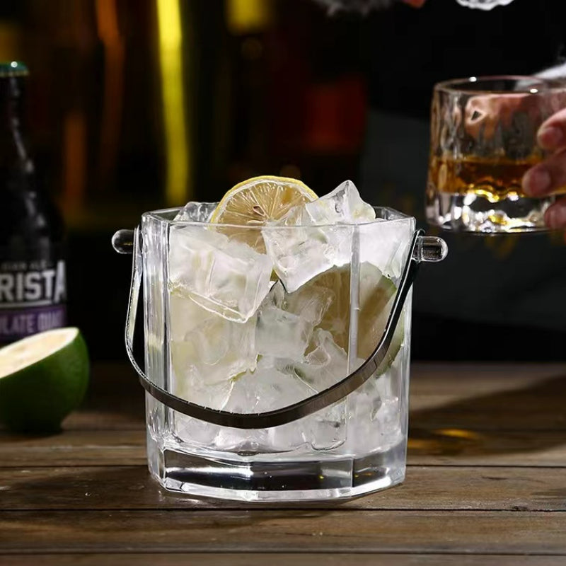 Acrylic Octagon Ice Bucket High Value Commercial Ice Bucket for Bar