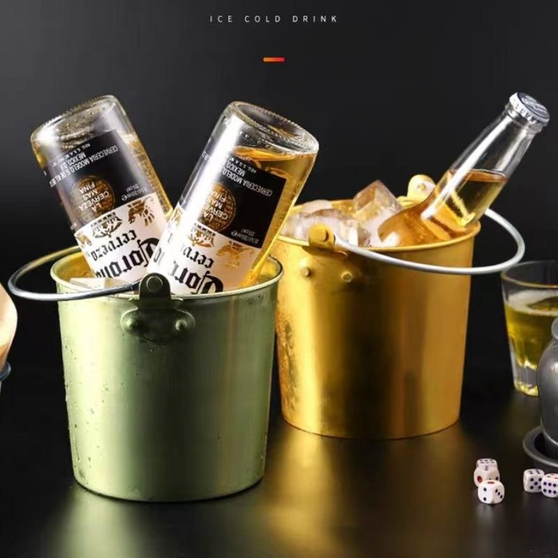 Creative New Electroplating Ktv Ice Bucket for Bar