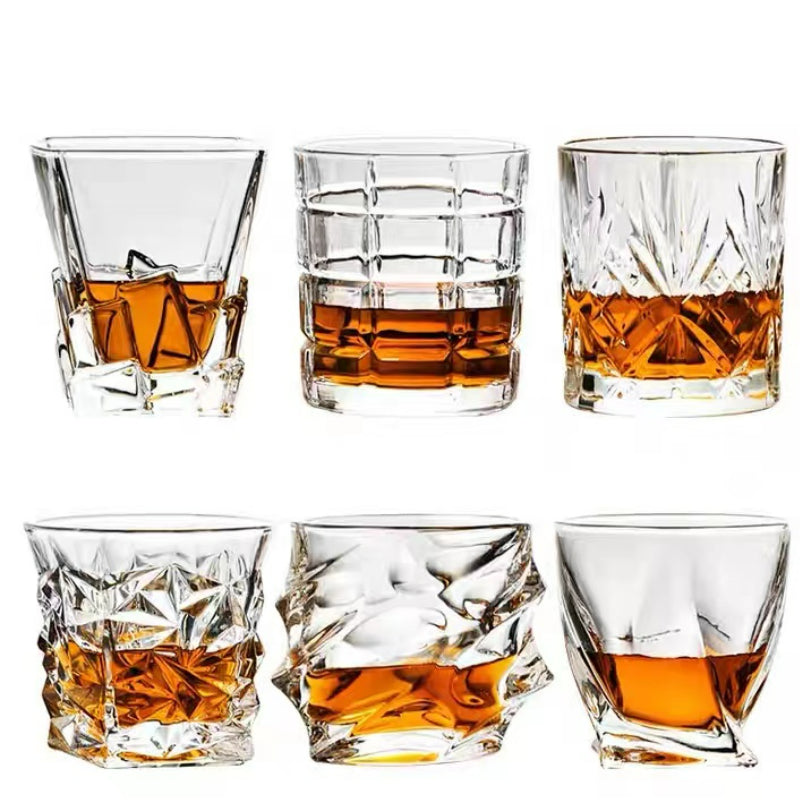 Premium Custom Logo Old Fashioned Crystal Wine Whiskey Racks Glasses Cup
