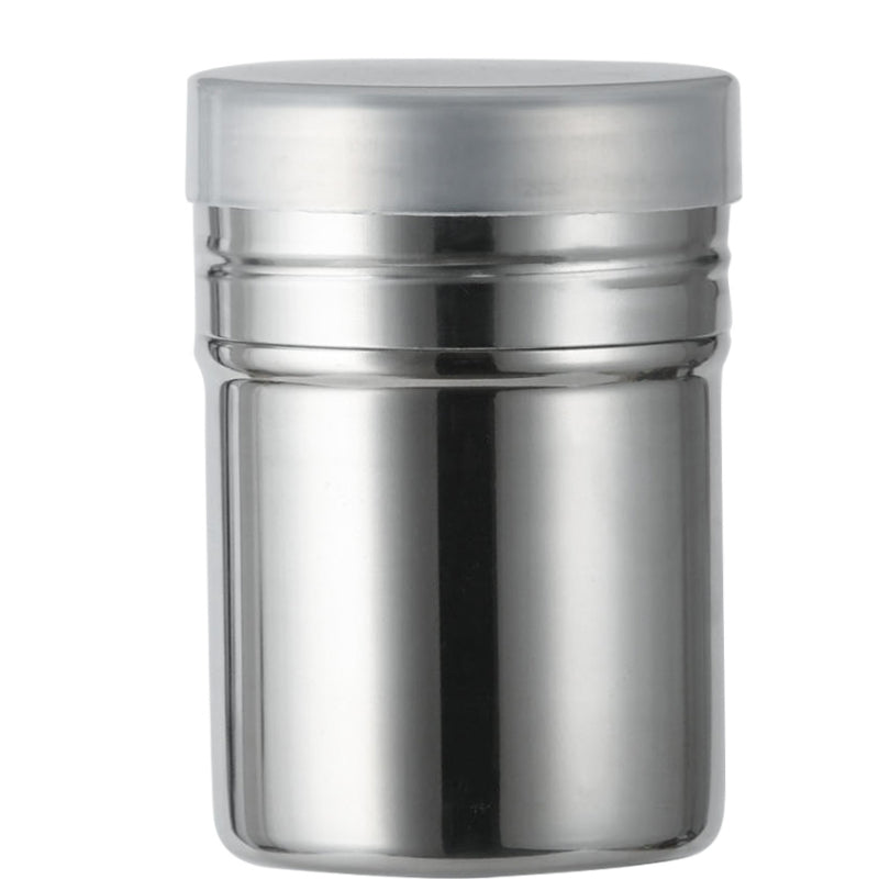 Stainless Steel Sieve Reticulation with Cover Logo Custom Coffee Hot Cold Beverage Powder Shaker for Home Cafe Bar