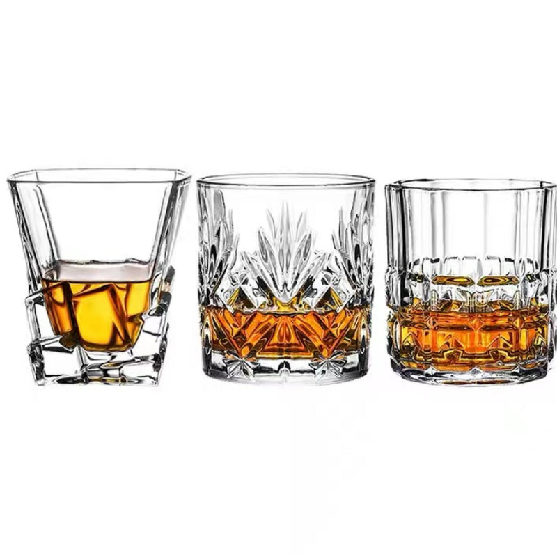Hand Blown Handmade Embedded Original Real Whisky Glass for Gift