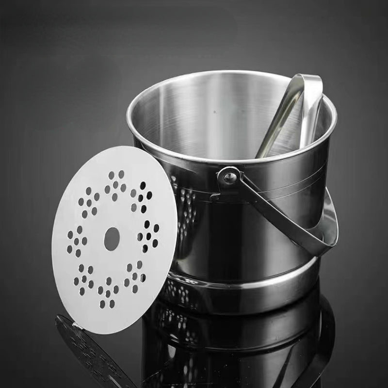 1L Stainless Steel Ice Bucket Champagne Beer Red Wine Ice Bucket Creative Ice Bucket for Bar