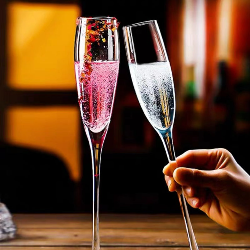 165ml-Charming Crystal Champagne Glasses Sweet Wine Glasses for Wedding