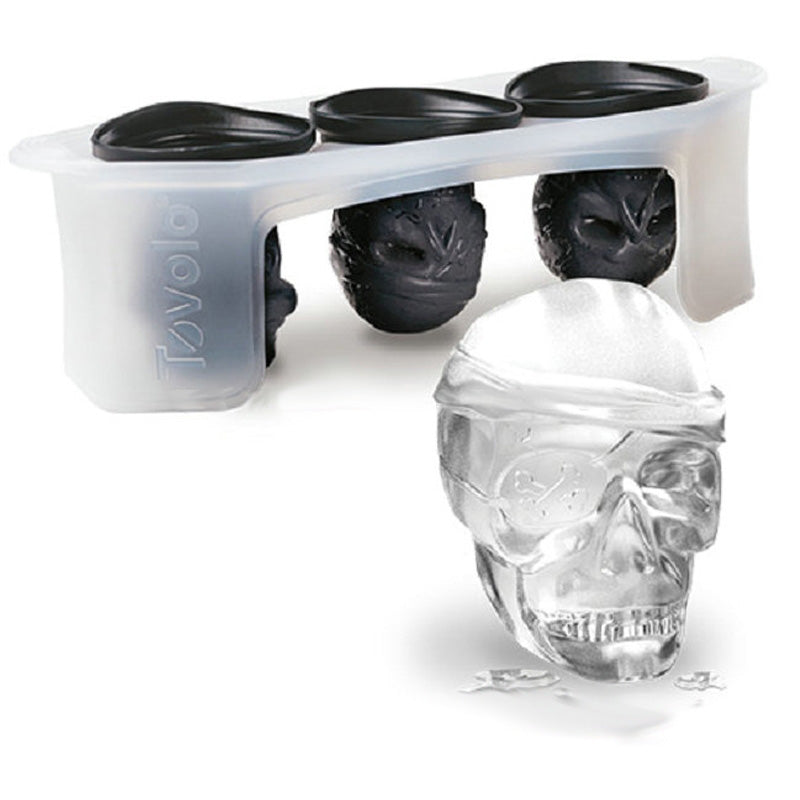 Skull Ice Mold Tray, Super Flexible High Grade Silicone Ice Cube Molds