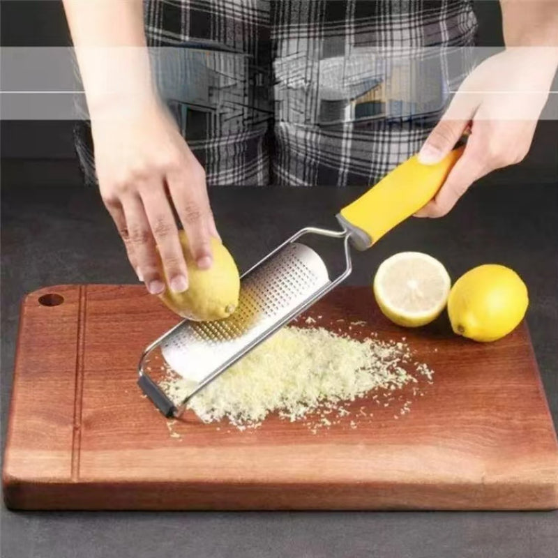Kitchen Professional Cheese Chocolate Grater Durable Rust-Proof Lemon Zester Grater with Handle Stainless Steel Vegetable Grater