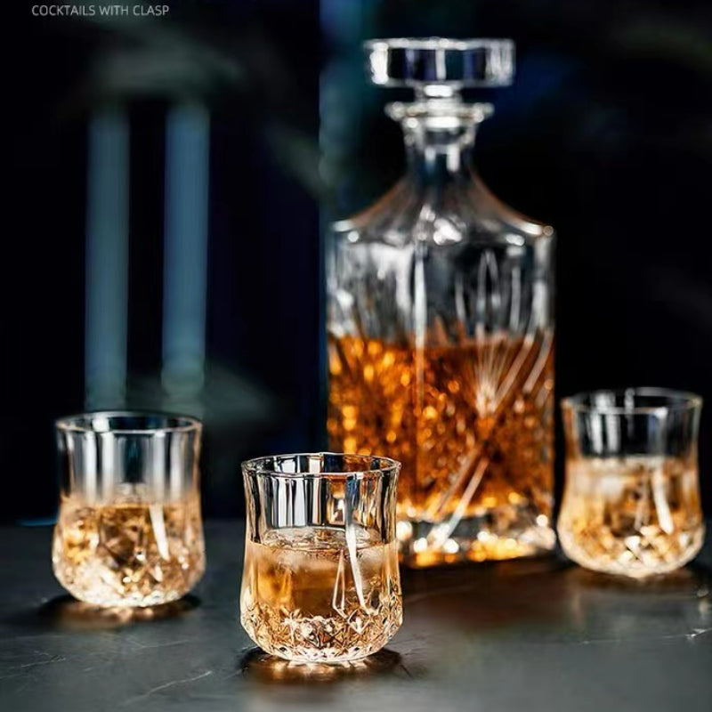 Unique Diamond Whiskey Glass Crystal Whiskey Tasting Glass Cup