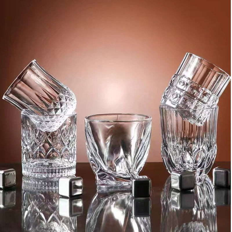 High Quality Lead-free Glass Light Luxury Drinking Glasses Crystal Whiskey Glass