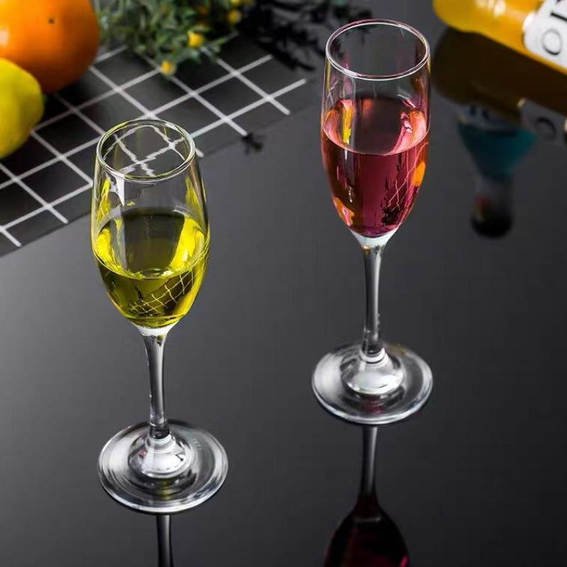 Champagne Glasses Crystal Stemware Long Stem Glasses Tulip-shaped Champagne Glasses