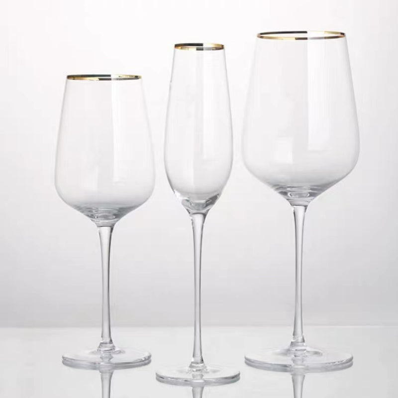 Creative Champagne Glasses Phnom Penh Crystal Unleaded Wine Champagne Glasses European High-heeled Wedding Goblet