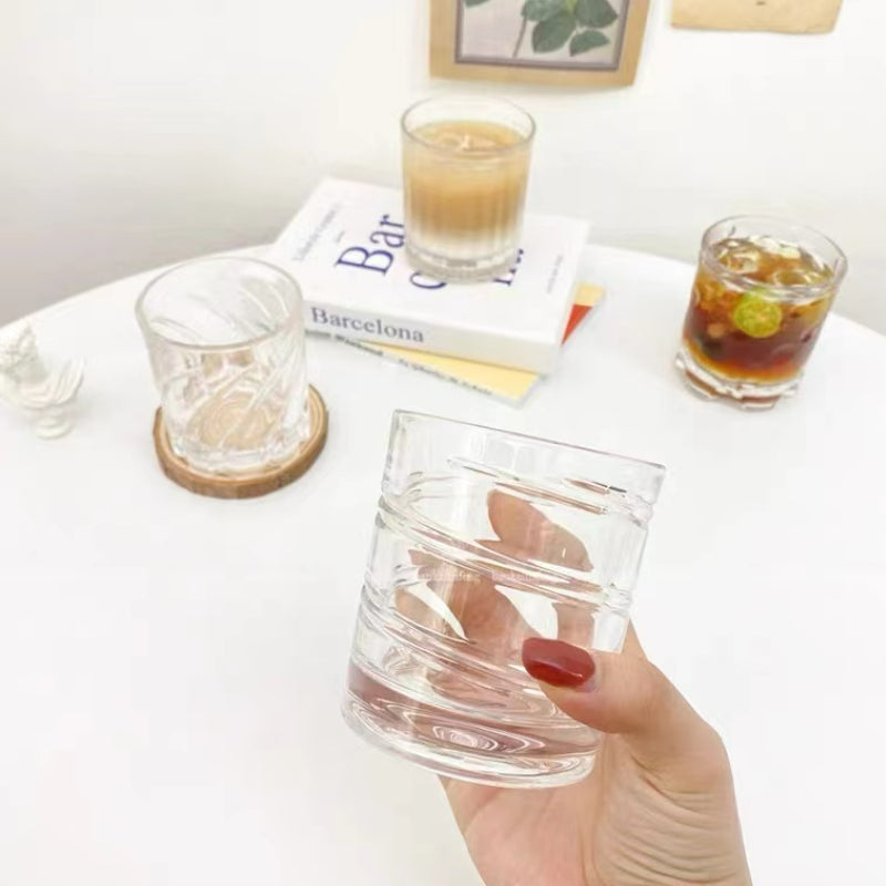 Stable Revolve Release Pressure Whisky Tumbler Crystal Wine Cup Rotating Glass Whiskey Old Fashioned Glass
