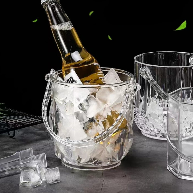 Home Commercial Acrylic Diamond Ice Bucket for Bar