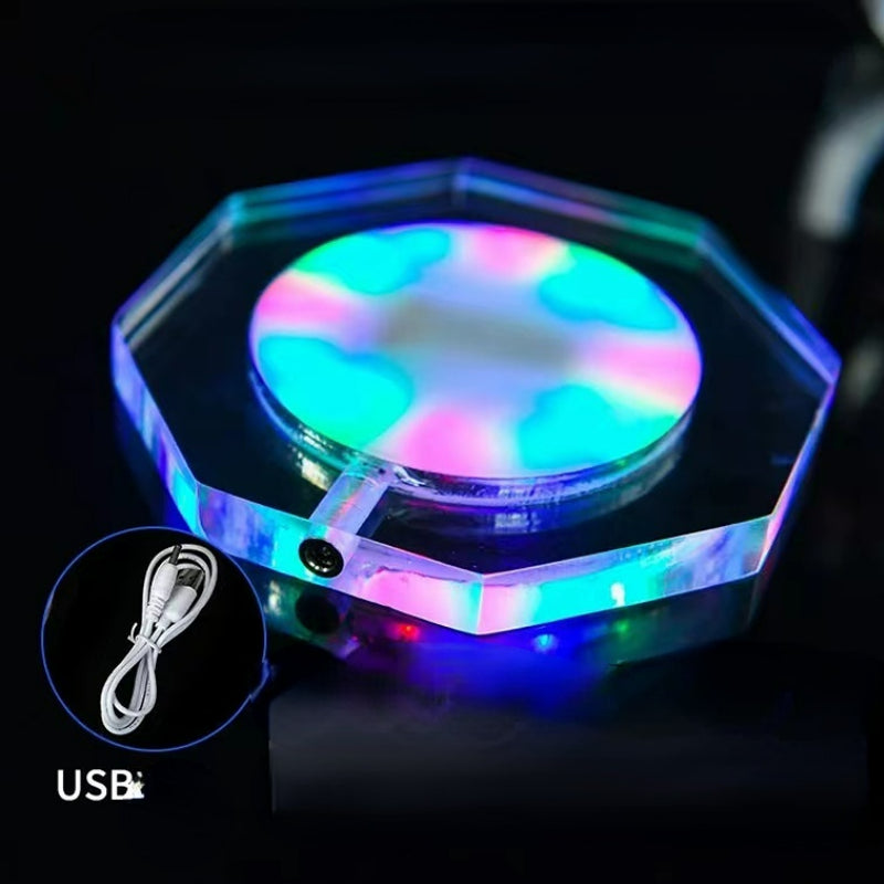 USB Rechargeable Cup Coaster Water Drink Glass Bottle Cup Coaster